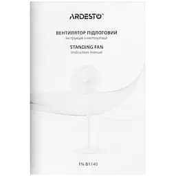Вентилятор Ardesto підлоговий 40 см 55 Вт білий (FN-B1140) - мініатюра 8