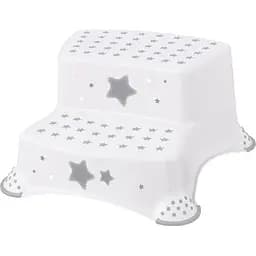 Підставка-сходинка для ванної Keeeper Stars на дві сходинки біла (4874)