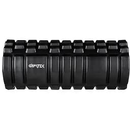 Массажный ролик Gymtek для йоги и фитнеса EVA 33х14 см черно-белый