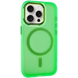 Чохол Epik TPU+PC Lily with MagSafe для Apple iPhone 12 Pro/12, 6.1 Neon Green