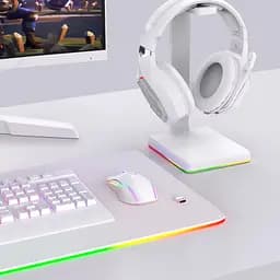 Комп'ютерна мишка Onikuma ігрова бездротова C105 з RGB підсвіткою 2.4GHz 600-3600 DPI 7 кнопок безшумна для ПК та ноутбука біла - мініатюра 8