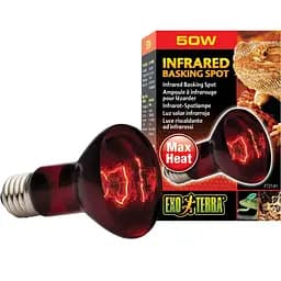 Лампа Exo Terra Infrared Basking Spot для террариумных животных, инфракрасная, 50 W, E27