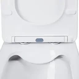 Унітаз-компакт Qtap Nando безободковий з сидінням Soft-close QT12221222AW - мініатюра 6
