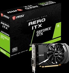 Відеокарта GeForce GTX 1650 4GB MSI Aero ITX D6 OC (GTX 1650 D6 AERO ITX OC) Б/В