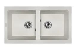 Кухонная мойка гранитная Miraggio Westeros white 875x504x199 00212102, Белый