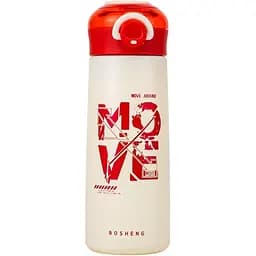 Термос Elisey Open 350 мл красный/бежевый (9185-015)