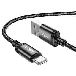Кабель Hoco X89 Wind charging data cable Type-C чорний - мініатюра 3