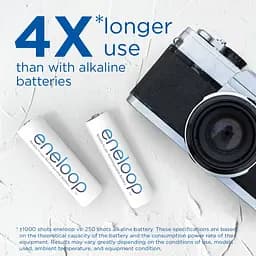Акумулятор Panasonic BK-3MCDEC4CP Eneloop NI-MH AA 2000 мАг з кейсом для зберігання 4 шт. - мініатюра 5