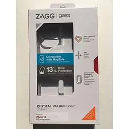 Оригінальний протиударний чохол Gear4 Crystal Palace MagSafe для iPhone 13/14/15 (6.1") Прозорий - мініатюра 2