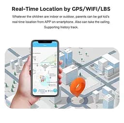 Дитячий розумний годинник телефон T14 з GPS, прослушкою, ліхтариком, камерою, кнопкою SOS, Wi-Fi та українською мовою До 5 днів роботи Синій - мініатюра 8