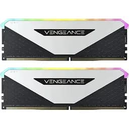 Модуль пам'яті для комп'ютера DDR4 32GB (2x16GB) 3600 MHz Vengeance RGB RT White Corsair (CMN32GX4M2Z3600C18W)