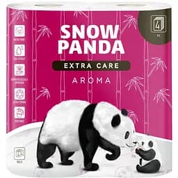 Туалетная бумага Сніжна Панда Extra Care Aroma 4 слоя 4 рулона (4820183970640)