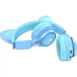 Беспроводные наушники Hoco W39 Cat Ear Bluetooth голубые 6931474779250