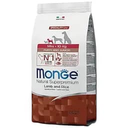 Сухий корм Monge Dog Mini Puppy & Junior з ягнятиною та рисом для цуценят малих порід 800 гр