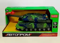 Танк на батар 7960 АВТОПРОМ, світло, звук, кор.39*15*17,5 см (6965865110315) Зелений