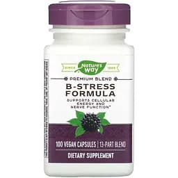 Стрес формула В-комплекс Nature's Way B-Stress Formula преміум-суміш 100 вегетаріанських капсул
