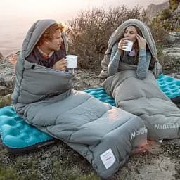 Спальний мішок з капюшоном Naturehike M300 CNK2350WS023 правий сірий - мініатюра 9