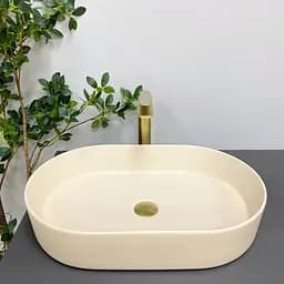 Умивальник VBI Verona 60 beige matt накладний VBI-011323 - мініатюра 4
