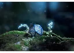 Набір кубиків Elvish Cobalt & Silver Dice Set , 7 шт. (SELV10) - мініатюра 6