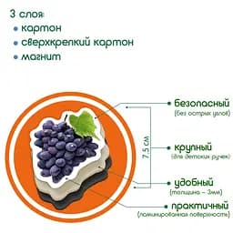 Магнітний набір Magdum Фрукти і ягоди (ML4031-11) - мініатюра 3