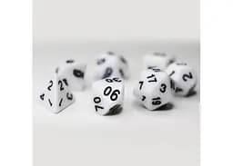 Набір кубиків Opaque 7 Dice Set - White , 7 шт. (g7dopaq07) - мініатюра 2