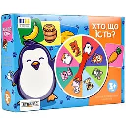 Настільна гра Strateg Хто, що їсть? 30547 Різнокольоровий