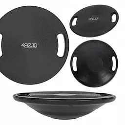 Балансировочная платформа 4FIZJO круглая, пластиковая 4FJ0622 Black (P-5905973400633)
