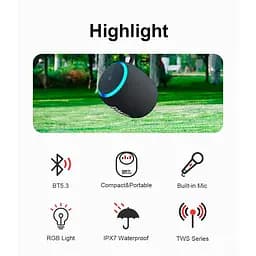 Портативна акустика Xdobo BMTL Rainbow 15W бездротова - мініатюра 7