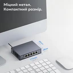 Комутатор 5-портовий некерований Cudy HS105 2.5G (73-00536) - мініатюра 5