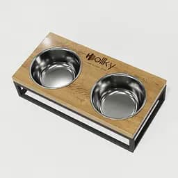 Hollky Base S — миски на підставці для маленьких собак та котів (2 × 0,45 л) - мініатюра 4