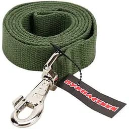 Повідець брезентовий Пухнастики зелений 25 мм/1.2 м