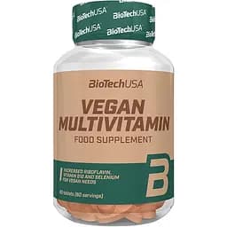 Вітаміни та мінерали BioTech Vegan Multivitamin, 60 таблеток
