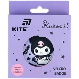 Бейдж на липучці Kite Kuromi 6.5x7.2x0.4 см (HK26-3011-2)