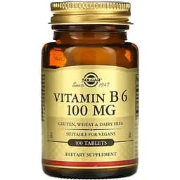 Вітамін В6 Solgar 100 мг 100 таблеток