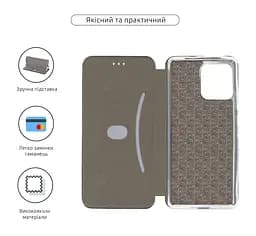 Чехол-книжка для Motorola Edge 40 Pro, G-Case, черный, кожаный чехол-книга из экокожи (PU) и TPU, с магнитом, с подставкой и вместительным кардхолдером, противоударный, защита всего корпуса, ArmorStandart (ARM67872) - мініатюра 3
