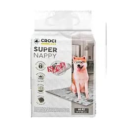 Пеленки Croci Super Nappy для собак принт газета 84×57 см 30 шт
