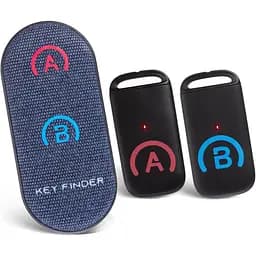 Локатори SIMJAR Basic Key Finder з більш тонкими приймачами та вдосконаленим тканинним пультом дистанційного керування, 80 дБ+