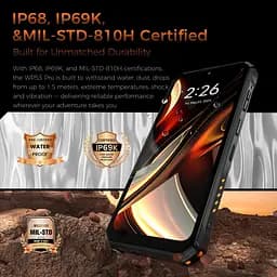 Смартфон Oukitel wp53s 6.52"HD /4GB/128GB/ T615 /11000mAh /13+5Мп/ IP69K /NFC/Ліхтарик Black - мініатюра 5
