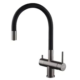 Смеситель для кухни на две воды Koer KB-72002-07 KR5003 Графит