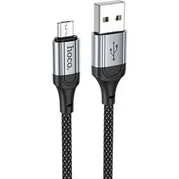 Кабель Hoco X102 Fresh MicroUSB 1m black