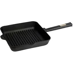Сковорода-гриль Brizoll Optima-Black квадратная с ручкой 28х28х5 см (О282850G-P1)