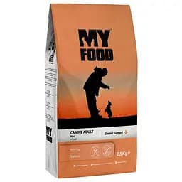 Сухий корм для дорослих собак малих порід Myfood з лососем 2.5 кг