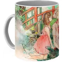 Кухоль GeekLand У ліс, де мерехтять світлячки Hotarubi no Mori e  міст NM 02.09 330 мл білий