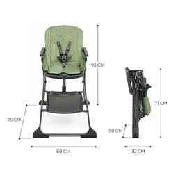 Стільчик для годування Kinderkraft Foldee Green (KHFOLD00GRE0000) - мініатюра 11