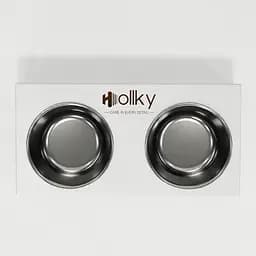 Hollky Base S — миски на підставці для маленьких собак та котів (2 × 0,45 л) - мініатюра 3