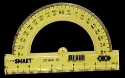 Транспортир 100 мм, тонированный, SMART Line ZB.5641-99 ZiBi (4823078930255) желтый