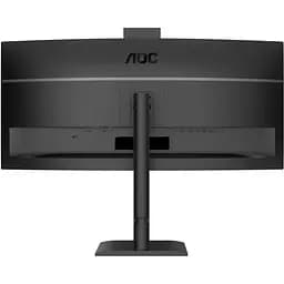 Монітор TFT 34" AOC CU34E4CW, WQHD, VA, 120Гц, вигн., 2xHDMI, DP, USB-C, RJ-45, USB-hub,cam,HAS, кол.,чорний (CU34E4CW) - мініатюра 4
