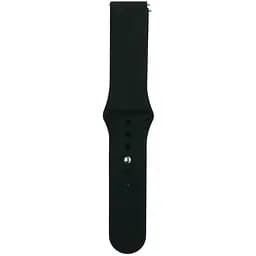 Ремінець Silicone 20mm Samsung Watch Active/Galaxy S4 42/44mm/Gear S2 Classic/Xiaomi Amazfit Чорний