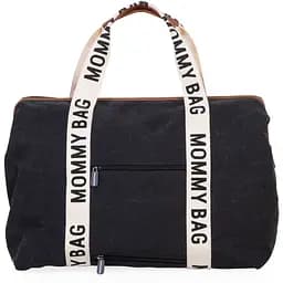 Сумка Childhome Mommy bag Signature - Canvas Black, чорна (CWMBBSCBL) - мініатюра 5
