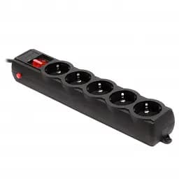 Фільтр живлення Gembird Pro 5 розеток, 1.8м, чорний (SPG5-G-6B-PRO) - мініатюра 3